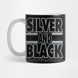 Oakland LYFE Silver and Black True Football Colors! Mug